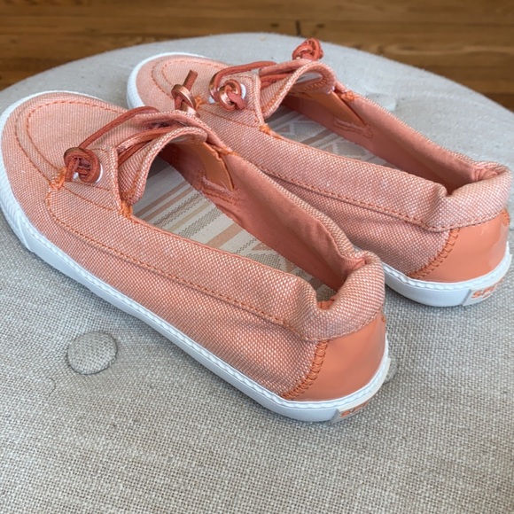 Sperry Slip On Lounge Away Sneaker Orangey Light Peach Women's 6 - Picture 5 of 14